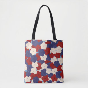 Patriottische Petunia-Tas Tote Bag
