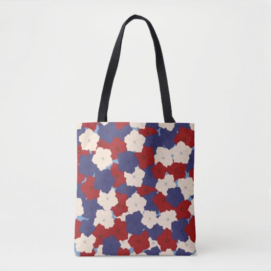 Patriottische Petunia-Tas Tote Bag (Voorkant)