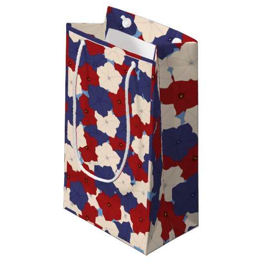 Patriottische Petunia's Cadeautas (Voorkant Gekanteld)