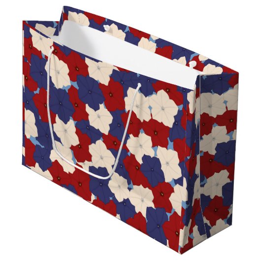 Patriottische Petunia's Grote Cadeautas (Voorkant Gekanteld)