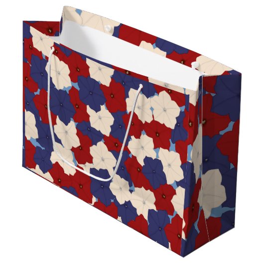 Patriottische Petunia's Grote Cadeautas (Voorkant Gekanteld)