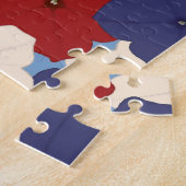 Patriottische Petunia's Legpuzzel (Zijkant)