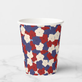 Patriottische Petunia's Papieren Bekers