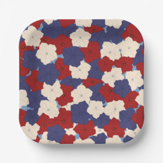 Patriottische Petunia's Papieren Bordje