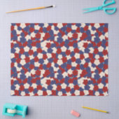 Patriottische Petunia's Tissuepapier (Craft)