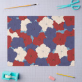 Patriottische Petunia's Tissuepapier (Craft)