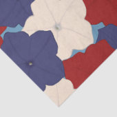 Patriottische Petunia's Tissuepapier (Detail)