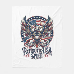 Patriottische Phoenix Hybride Patriottisch Dier Hy Fleece Deken
