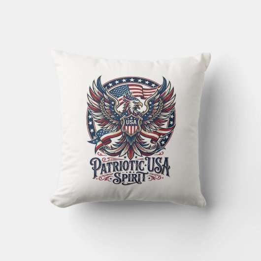 Patriottische Phoenix Hybride Patriottisch Dier Hy Kussen (Voorkant)
