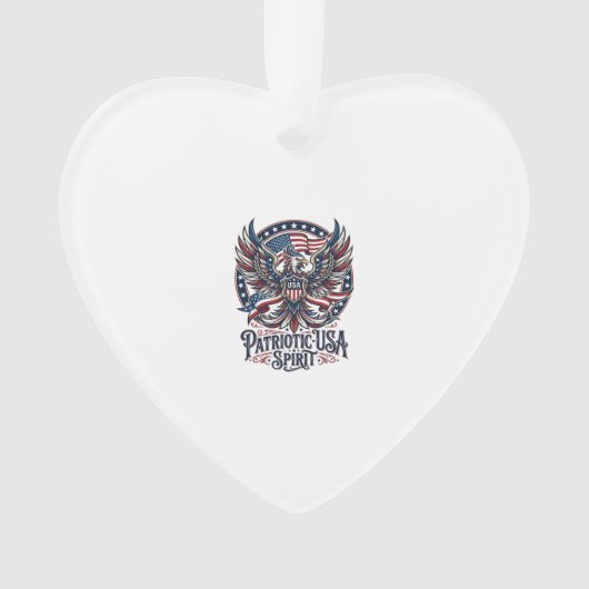 Patriottische Phoenix Hybride Patriottisch Dier Hy Ornament (voorkant)