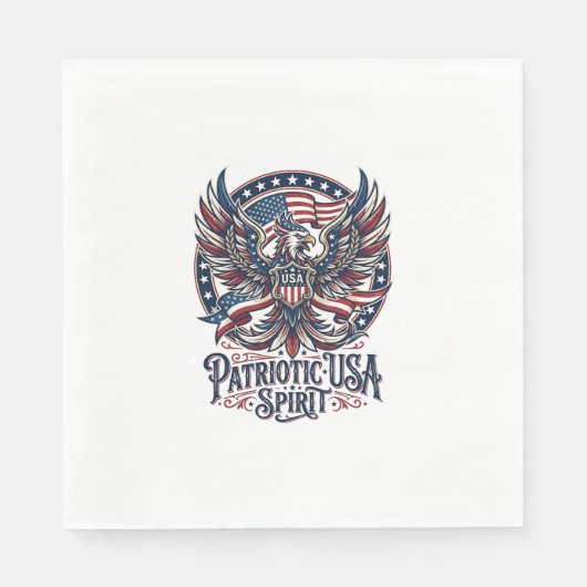 Patriottische Phoenix Hybride Patriottisch Dier Hy Servet (Voorkant)