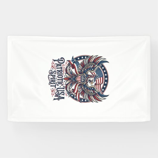 Patriottische Phoenix Hybride Patriottisch Dier Hy Spandoek (Horizontaal)
