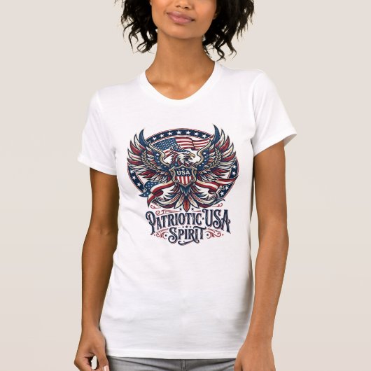 Patriottische Phoenix Hybride Patriottisch Dier Hy T-shirt (Voorkant)