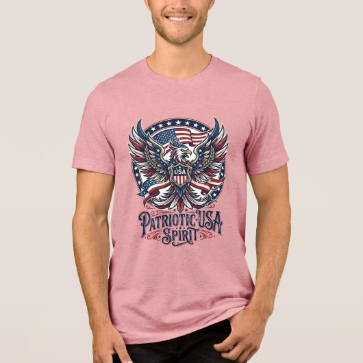 Patriottische Phoenix Hybride Patriottisch Dier Hy Tri-Blend Shirt (Voorkant)