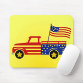 Patriottische Pick-up Truck Muismat