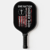 Patriottische Pickleball-peddel: één natie onder G Pickleball Paddle (Voorkant)