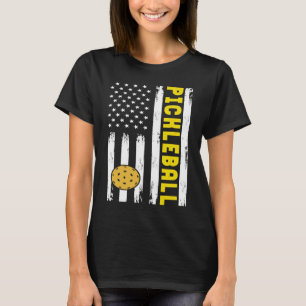 Patriottische Pickleball-sportkleding man ons T-shirt