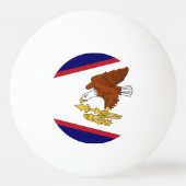 Patriottische ping pong bal met Amerikaanse Samoa Pingpongbal (Voorkant)