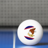 Patriottische ping pong bal met Amerikaanse Samoa Pingpongbal (Net)