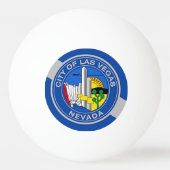 Patriottische ping pong bal met vlag van Las Vegas Pingpongbal (Voorkant)