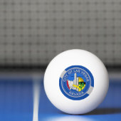 Patriottische ping pong bal met vlag van Las Vegas Pingpongbal (Net)