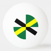 Patriottische ping pong bal met vlag van Monterey Pingpongbal (Voorkant)