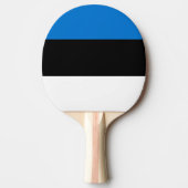 Patriottische, pingpong peddel met de vlag van Est Tafeltennisbatje (Voorkant)