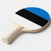 Patriottische, pingpong peddel met de vlag van Est Tafeltennisbatje (Voorkant Gekanteld)