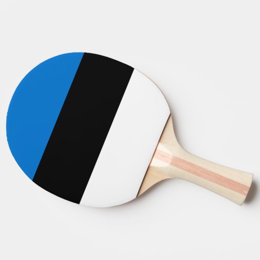 Patriottische, pingpong peddel met de vlag van Est Tafeltennisbatje (Zijkant)