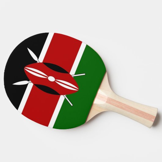 Patriottische, pingpong peddel met de vlag van Ken Tafeltennisbatje (Zijkant)