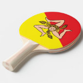 Patriottische, pingpong peddel met de vlag van Sic Tafeltennisbatje (Voorkant Gekanteld)