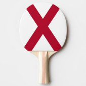 Patriottische, pingpong peddel met vlag van Alabam Tafeltennisbatje (Voorkant)