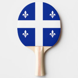 Patriottische, pingpong peddel met vlag van Quebec Tafeltennisbatje