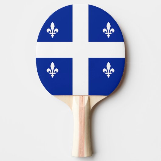 Patriottische, pingpong peddel met vlag van Quebec Tafeltennisbatje (Voorkant)