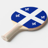 Patriottische, pingpong peddel met vlag van Quebec Tafeltennisbatje (Voorkant Gekanteld)
