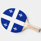 Patriottische, pingpong peddel met vlag van Quebec Tafeltennisbatje (Zijkant)
