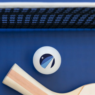 Patriottische pingpongbal met vlag van Columbia