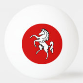 Patriottische pingpongbal met vlag van Kent (Achterkant)