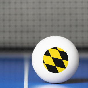 Patriottische pingpongbal met vlag van München