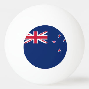 Patriottische pingpongbal met vlag van Nieuw-Zeela