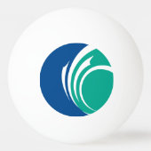 Patriottische pingpongbal met vlag van Ottawa (Voorkant)