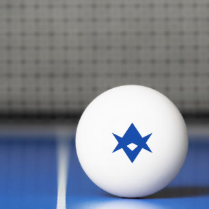 Patriottische pingpongbal met vlag van Toyota City