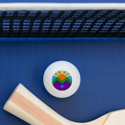 Patriottische pingpongbal, Vlag van Manitou Spring Pingpongbal (Tafel)