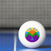 Patriottische pingpongbal, Vlag van Manitou Spring Pingpongbal (Net)