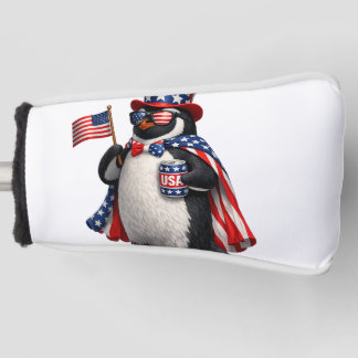 Patriottische Pinguïn Amerikaanse Vlag Outfit 4 ju Golfheadcover