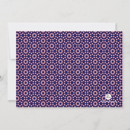 Patriottische Pinwheels uitnodiging (Achterkant)