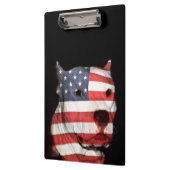 Patriottische pitbull klembord (Links)