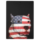 Patriottische pitbull klembord (Achterkant)