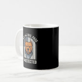 Patriottische Pitbull Waakhond Koffiemok (Voorkant links)