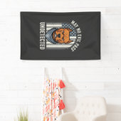 Patriottische Pitbull Waakhond Spandoek (Insitu)